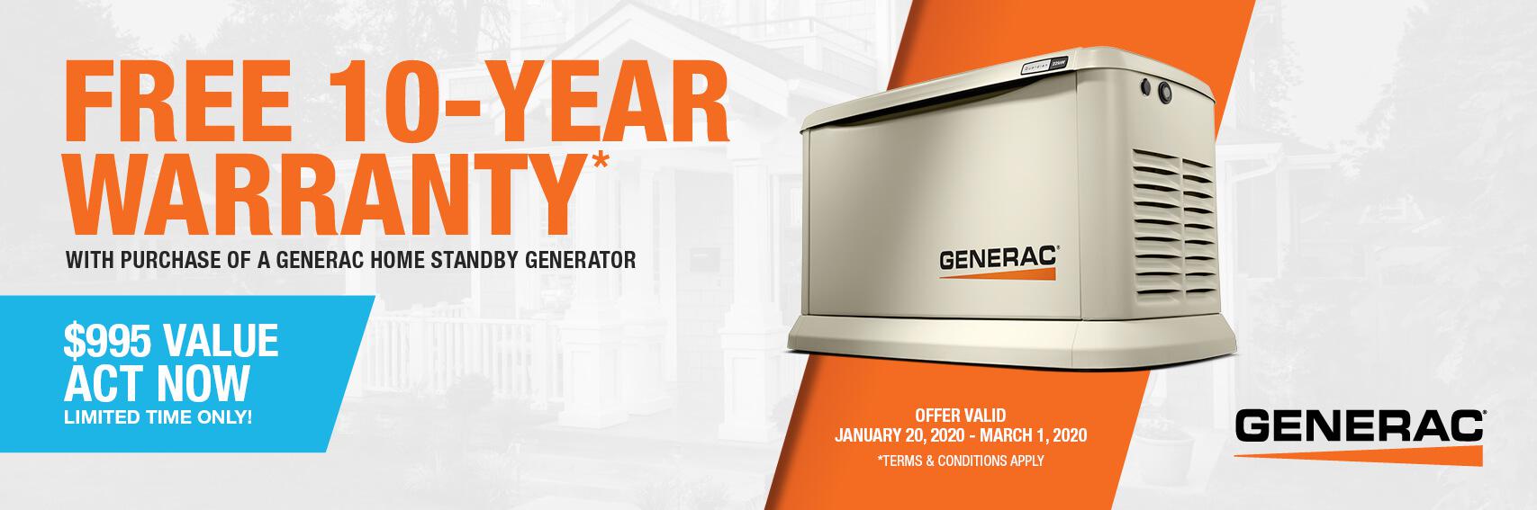 Homestandby Generator Deal | Warranty Offer | Generac Dealer | Thomasville, GA